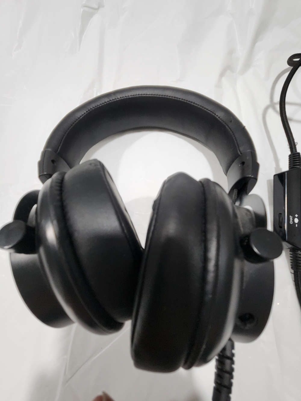 Black Over-Ear Gaming Headset with Inline Controls